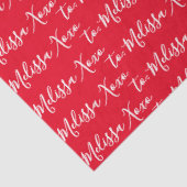 Ihr Name Red Seidenpapier (Ausschnitt)