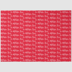 Ihr Name Red Seidenpapier