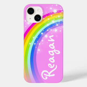 Ihr Name Regenbogen rosa Sterne Case-Mate iPhone Hülle