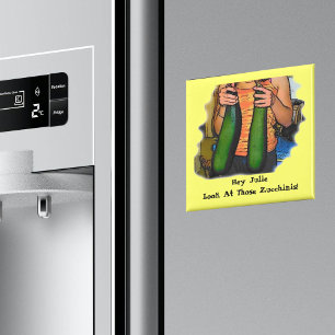 Ihr Name schaut euch die Zucchinis-Nationalfeierta Magnet