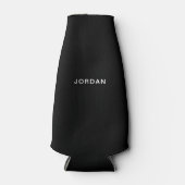 Ihr Name Schwarze Flasche Cooler Flaschenkühler (Vorderseite)