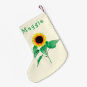 Ihr Name Sonnenblumen Weihnachts-Strumpf Kleiner Weihnachtsstrumpf (Rückseite (Hängend))