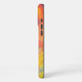 Ihr Name Spring Tulip Wasserfarbe Abstrakt iPhone Hülle (Linke Seite)