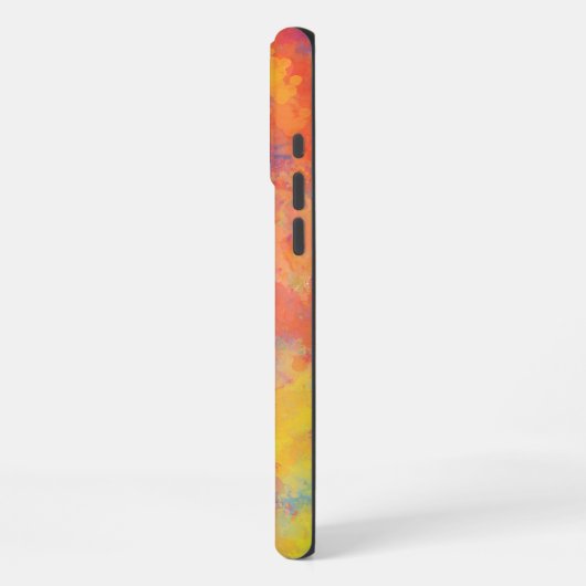 Ihr Name Spring Tulip Wasserfarbe Abstrakt iPhone Hülle (Linke Seite)