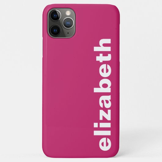 Ihr Name steht in Pink Case-Mate iPhone Hülle (Rückseite)