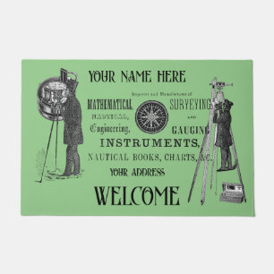 IHR NAME SURVEY LAND SURVEYOR 1856 Boston Ad Fußmatte
