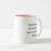 Ihr Name / Text Funny Zweifarbige Tasse (VorderseiteRechts)