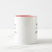 Ihr Name / Text Funny Zweifarbige Tasse (Mittel)