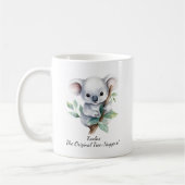Ihr Name Text, Koalas - Original Baumhäuser! Kaffeetasse (Links)