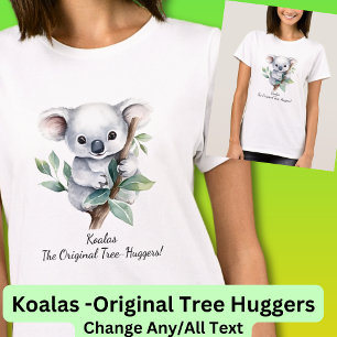 Ihr Name Text, Koalas - Original Baumhäuser! T-Shirt