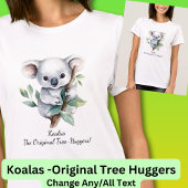 Ihr Name Text, Koalas - Original Baumhäuser! T-Shirt
