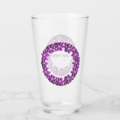 Ihr Name, Text, personalisiert Glas (Rückseite)