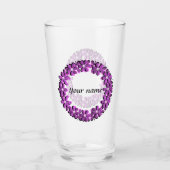 Ihr Name, Text, personalisiert Glas (Vorderseite)