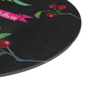 Ihr Name Three Cherries Limb Schneidebrett (Ecke)