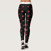(Ihr Name) Trinidad Flag Hörnchen auf (Ihre Farbe) Leggings (Rückseite)