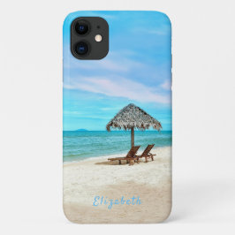Ihr Name Tropical Sand Beach Scene Case-Mate iPhone Hülle