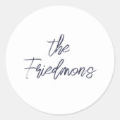 Ihr Name Umschlag Aufkleber (Vorderseite)