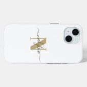 Ihr Name und Anfangsbuchstabe personalisieren Case-Mate iPhone Hülle (Rückseite (Horizontal))