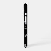 Ihr Name und Ihr benutzerdefiniertes Monogramm-Mus iPhone 16 Hülle (Linke Seite)
