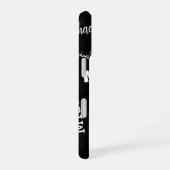Ihr Name und Ihr benutzerdefiniertes Monogramm-Mus iPhone 16 Hülle (Rechte Seite)