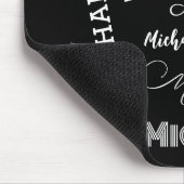 Ihr Name und Ihr benutzerdefiniertes Monogramm-Mus Mousepad (Ecke)