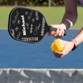 Ihr Name und Ihr benutzerdefiniertes Monogramm-Mus Pickleball Schläger