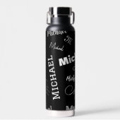 Ihr Name und Ihr benutzerdefiniertes Monogramm-Mus Trinkflasche (Vorne)