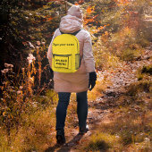 Ihr Name und Ihr Foto auf dem Gelben Rückpack Bedruckter Rucksack