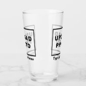Ihr Name und Ihr Foto auf Glass Cup Glas (Links)