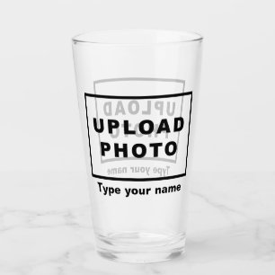 Ihr Name und Ihr Foto auf Glass Cup Glas