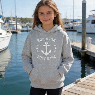 Ihr Name und Ihr Schiff Vintage Ankerstars grau & Hoodie