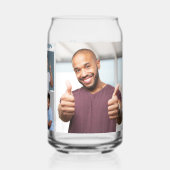 Ihr Name und Ihre Fotos nach Ihren Vorstellungen Dosenglas (Rückseite)