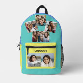 IHR Name und Ihre Fotos sind benutzerdefiniert Bedruckter Rucksack (Vorderseite)