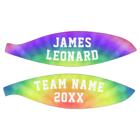 Ihr Name und Team Gefärbte Krawatte Personalisiert Basketball (Panele)