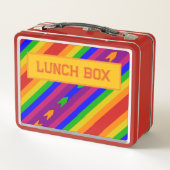 Ihr Name Vintag Inspirierte Grafik Metall Brotdose (Rückseite)