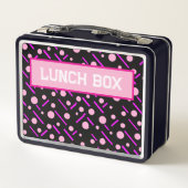 Ihr Name Vintag Inspirierte Grafik Metall Brotdose (Rückseite)