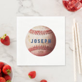 Ihr Name Vintag Sports Baseball Serviette (Beispiel)