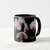 Ihr Name Wasserfarbe Orchids Tasse (VorderseiteRechts)