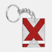Ihr Name + Wasserzeichen / Victor Schlüsselanhänger (Vorderseite links)