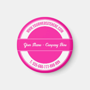 Ihr Name Website Telefon Farben Magnet Werbegesche