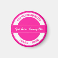 Ihr Name Website Telefon Farben Magnet Werbung