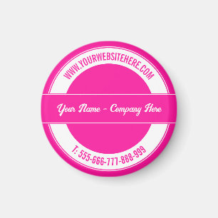 Ihr Name Website Telefon Farben Magnet Werbung