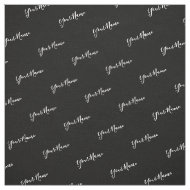 Ihr Name White Typografie Stoff