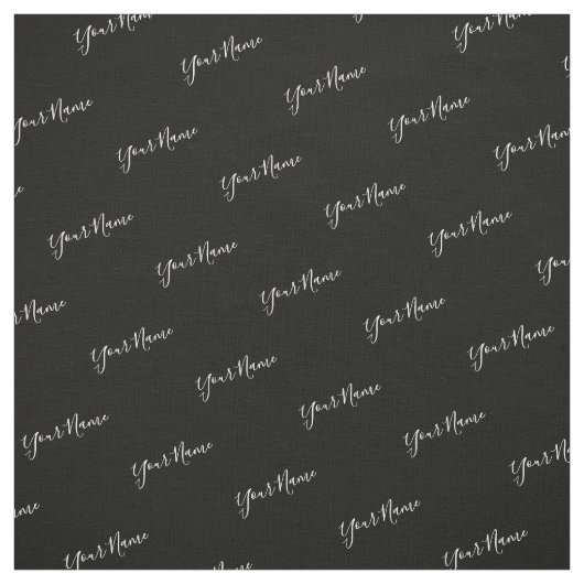 Ihr Name White Typografie Stoff (Muster)