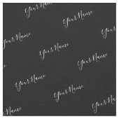 Ihr Name White Typografie Stoff (Nahaufnahme)
