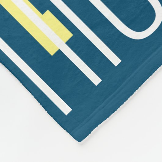 Ihr Name wiederholt sich, benutzerdefinierte Farbe Fleecedecke (Ecke)