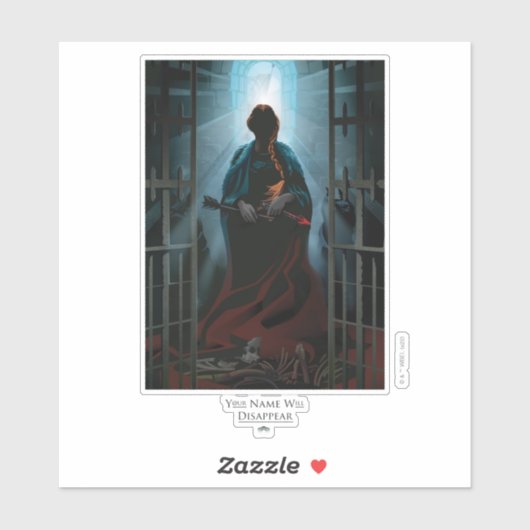 Ihr Name wird verschwinden Aufkleber (Blatt)