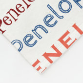 Ihr Name Word Cloud Fun Schriftart Typografie Fleecedecke (Ecke)