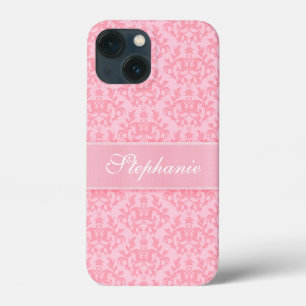 "Ihr Namens" Damast hellrosa iPhone 6 Fall Case-Mate iPhone Hülle