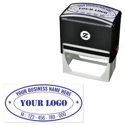 Ihr Namens-Logo-Geschäft Oval Stempel Beispiel (Beispiel)